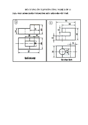 Đề cương ôn tập môn Công nghệ Lớp 11